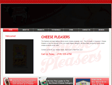 Tablet Screenshot of cheesepleasersinc.com